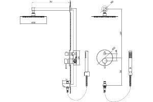 Душевой комплект RGW Shower Panels SP-52 B - 2