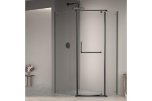 Душевой уголок RGW Passage 100х120 черный стекло прозрачное