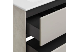 Тумба с раковиной Aquaton Сохо 60 серый - 3