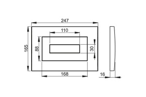 Кнопка смыва AlcaPlast  хром матовый (M472) - 2