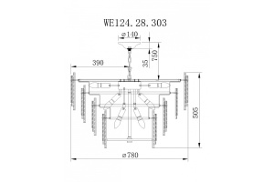 Подвесной светильник Wertmark Agati WE124.28.303 - 2