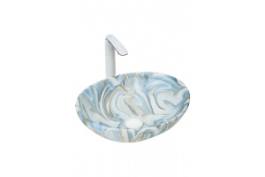 Раковина накладная Weltwasser WW Elbach 3078 M814 41 голубой (10000004551)