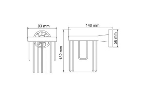 Держатель освежителя воздуха Wasserkraft Isen K-4045 - 2