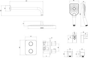Душевой комплект Lemark Yeti LM7849С - 2