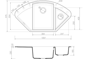 Мойка кухонная Omoikiri Sakaime 105C-WH белая - 3