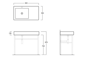 Раковина накладная Simas Frozen белая - 3
