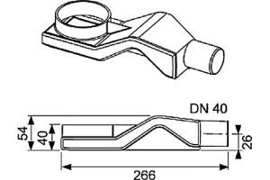 Сифон для душевого лотка TECE TECEdrainline 6 500 04 сверхплоский - 2