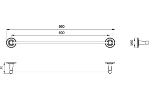 Полотенцедержатель Timo Nelson 160053/02 антик - 2