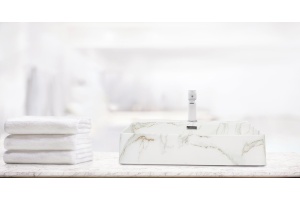 Раковина накладная Weltwasser WW ELBACH 2173 M845 60 белый - серый (10000004543) - 2