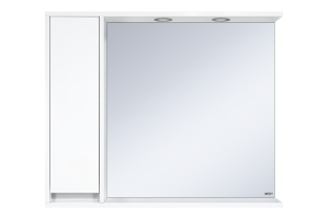 Зеркало Misty Алиса 90 L с подсветкой белое