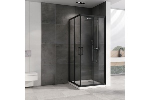 Душевой уголок ABBER Schwarzer Diamant 100х100 черный (AG02100B5) - 2