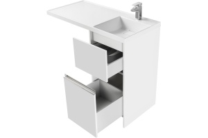 Тумба с раковиной AQUATON Лондри 105 R, под стиральную машину - 3