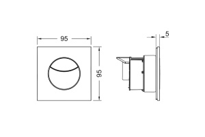 TECEflushpoint, Панель смыва, 2 клавиши, квадратная белая - 3
