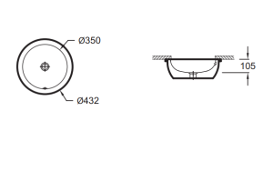 Рукомойник Jacob Delafon Vox EYM102 встраиваемый снизу - 2