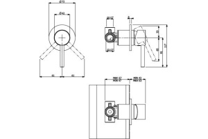 Смеситель для душа Villeroy & Boch Dawn хром (TVS10600100061) - 3