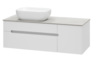 Тумба под раковину Misty Роял 120 белая матовая