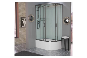 Душевая кабина Frank Brilliant 120х80 левая стекло матовое - 2