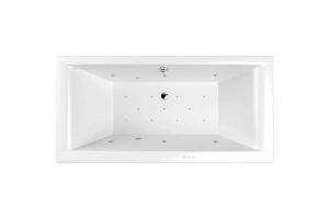Акриловая ванна Whitecross Savia Duo 170х80 белая хром с гидромассажем