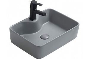 Раковина накладная CeramaLux NC 48.5 см светло-серый матовый (7291MH-5)