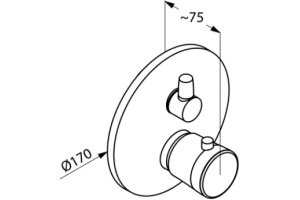 Термостат Kludi Balance для ванны с душем 528300575 - 2