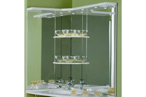 Зеркало в ванную Акватон Корнер 100 см (1A052902KR01L) - 2