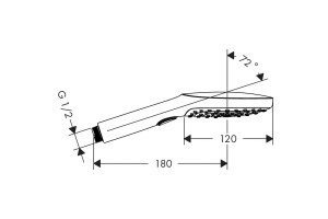26520670 HG Raindance Select E120 3jet  ручной душ - 2