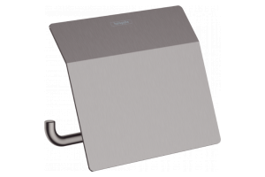 Держатель туалетной бумаги с крышкой AddStoris Hansgrohe 41753340, шлиф. черный хром