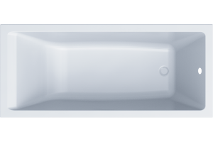 Акриловая ванна STWORKI Карлстад 170x75, с каркасом и сливом-переливом