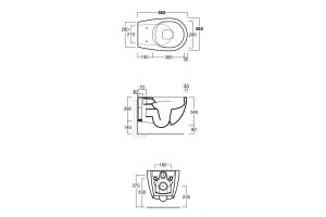 SIMAS Vignoni унитаз подвесной безободковый 