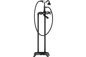 Смеситель Timo Nelson для ванны с душем, напольный, черный 1900/03Y-CR