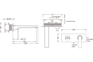 Смеситель Timo Torne для раковины, золото 4371/17SM - 3