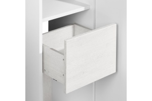 Шкаф-пенал Aquaton Сакура 33 R белый-светлое дерево - 3