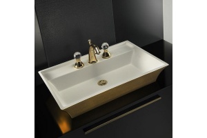 Раковина накладная Armadi Art NeoArt 67 золото - белый