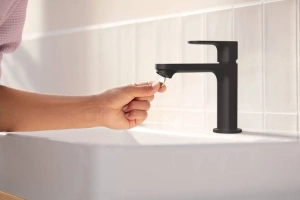 Смеситель для раковины Hansgrohe Rebris S черный матовый - 3