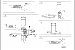 Наземный высокий светильник Eglo ПРОМО Basalgo 1 94279 - 2