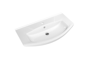 Тумба с раковиной Misty Лувр 85 серая глянцевая - 3