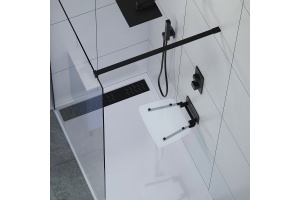 Сиденье для душа Black&White черное матовое - 2