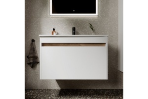 Тумба под раковину Sancos Smart 80 белый, глянцевый (SM80W) - 2