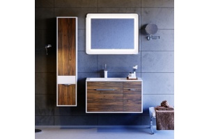 Тумба с раковиной Aqwella 5 stars Malaga 90 L крафт темный - 3