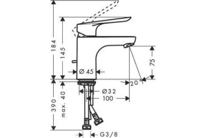 Смеситель Hansgrohe Logis E 71160000 для раковины - 2