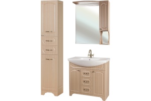 Зеркало-шкаф Bellezza Камелия 85 R светлый лен - 2