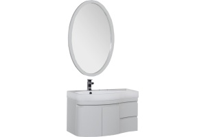 Мебель для ванной Aquanet Сопрано 95 белая L