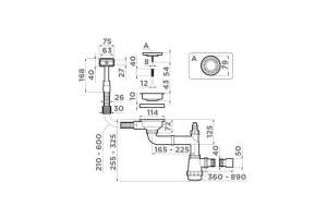 Сифон для кухонной мойки Omoikiri античная латунь (4956491) - 2