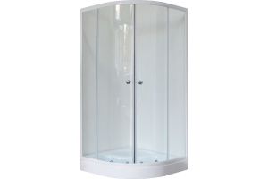 Душевой уголок Royal Bath HK 100x100 профиль белый стекло прозрачное - 3