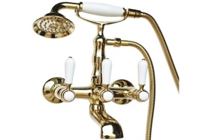 Смеситель для ванны Magliezza Bianco золото (50105-4-do)