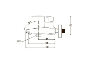 Смеситель Kaiser Guss 68022 для ванны с душем - 2