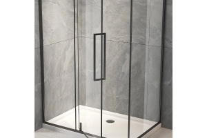 Душевой уголок Veconi Rovigo 110х80, черный (RV034B-11080-01-C7) - 3