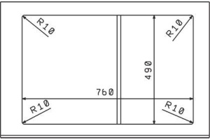 Мойка кухонная Florentina Гаттинара 780 шампань - 3