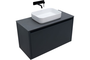Тумба под раковину Allen Brau Fantasy 100 черный матовый - 3