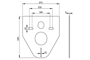Шумоизоляционная панель для инсталляции AlcaPlast M91 - 2